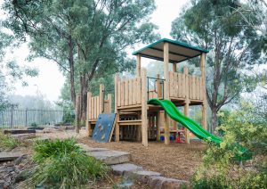 Eltham Woods Preschool wooden fort